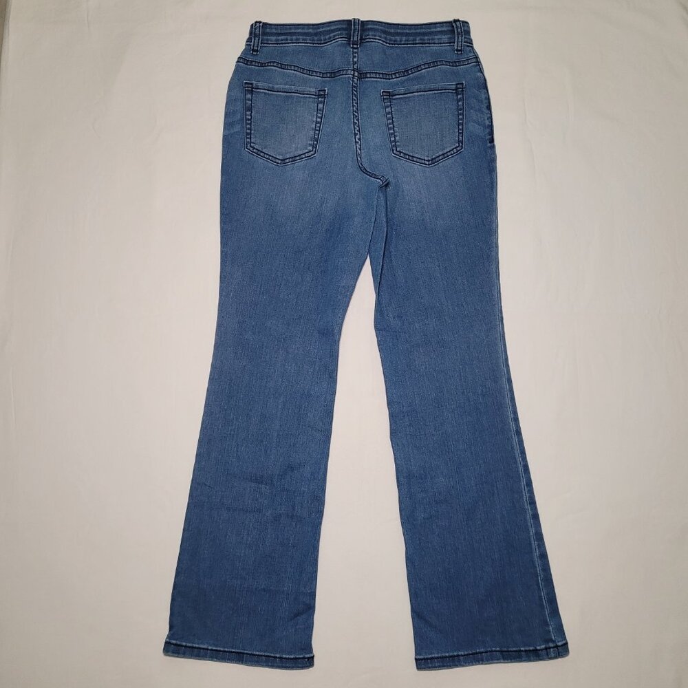 Cat & Jack Bootcut Jeans Medium Wash Mint Green Off-Shoulder Smocked Top Boho - Picture 9 of 16